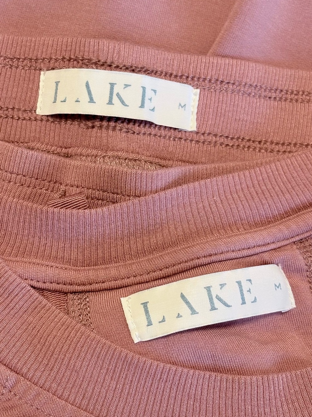 NWOT LAKE Relax Lounge Pants Set in Dusty Rose Carnation  Pink M - Picture 4 of 5